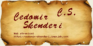 Čedomir Skenderi vizit kartica